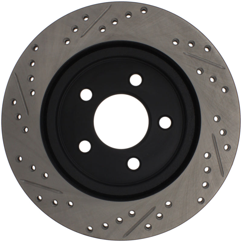 StopTech 05-10 Ford Mustang Slotted & Drilled Right Rear Rotor Brake Rotors - Slot & Drilled Stoptech   