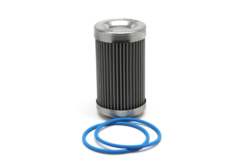 Fuelab 40 Micron Stainless Replacement Element - 3in w/2 O-Rings & Instructions Fuel Filters Fuelab   