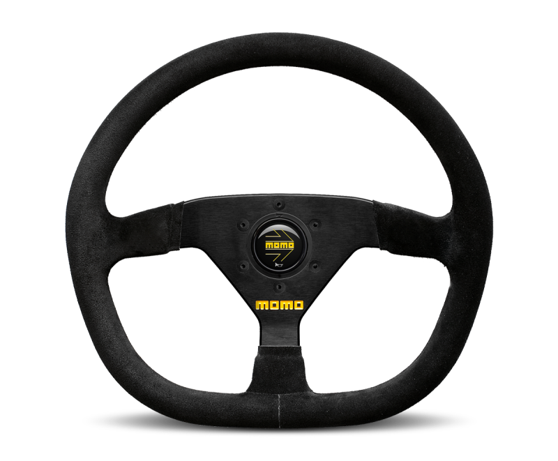 Momo MOD88 Steering Wheel 350 mm -  Black Suede/Black Spokes Steering Wheels MOMO   