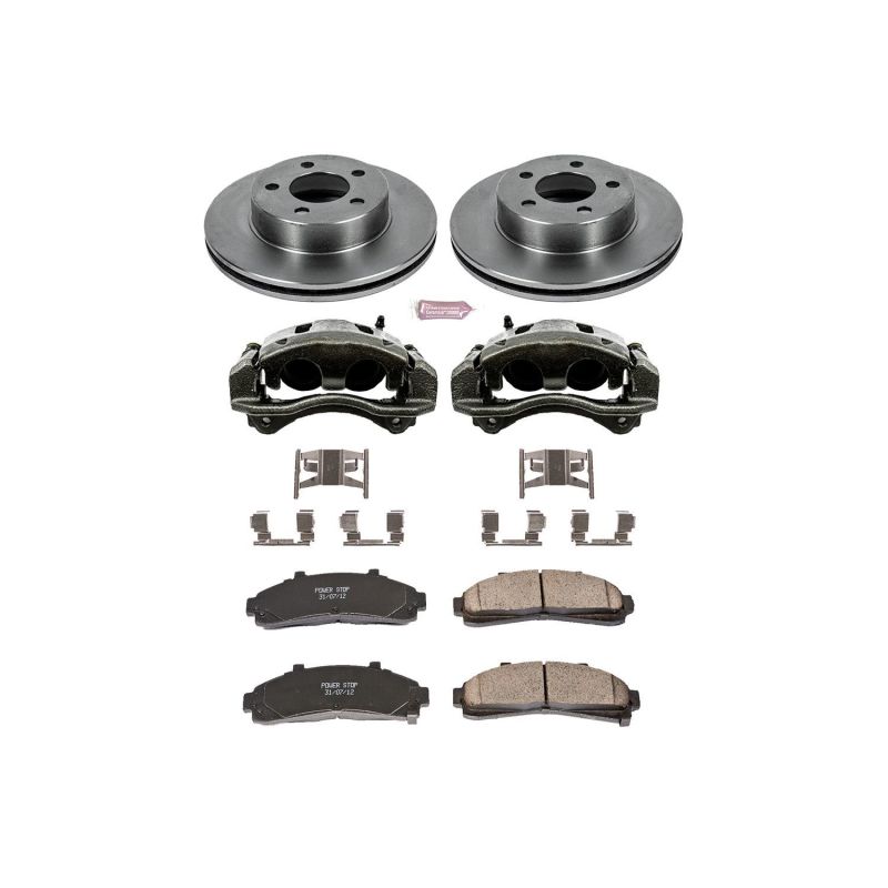 Power Stop 95-01 Ford Explorer Front Autospecialty Brake Kit w/Calipers Brake Kits - OE PowerStop   