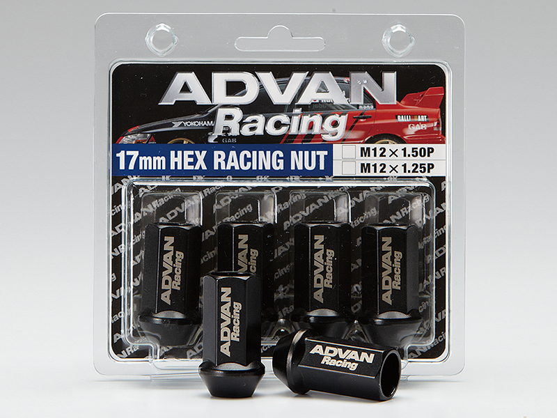 Advan Lug Nut 12X1.25 (Black) - 4 Pack Lug Nuts Advan   