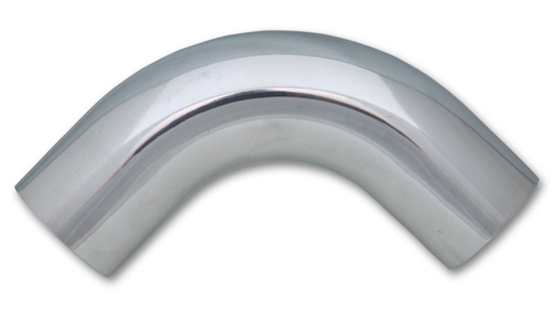 Vibrant 2in O.D. Universal Aluminum Tubing (90 degree bend) - Polished Aluminum Tubing Vibrant   