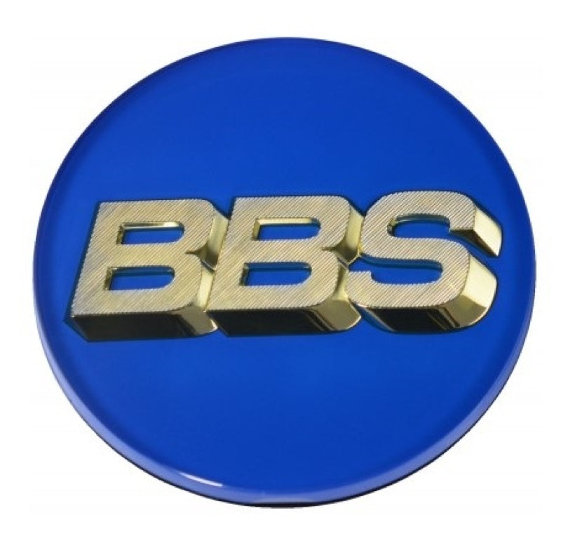BBS Center Cap 70.6mm Blue/Gold (4-Tab) Wheel Center Caps BBS   