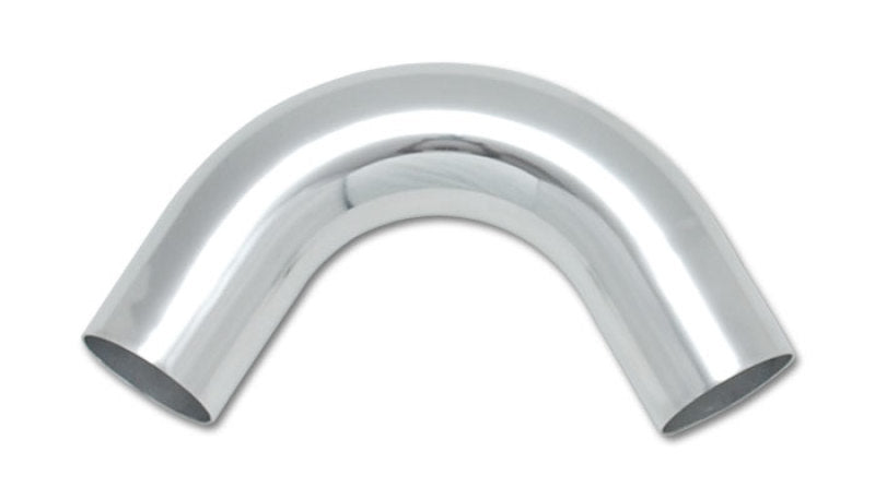 Vibrant 4in O.D. Universal Aluminum Tubing (120 degree Bend) - Polished Aluminum Tubing Vibrant   