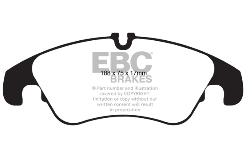 EBC 11 Audi A6 2.0 Turbo Yellowstuff Front Brake Pads Brake Pads - Performance EBC   