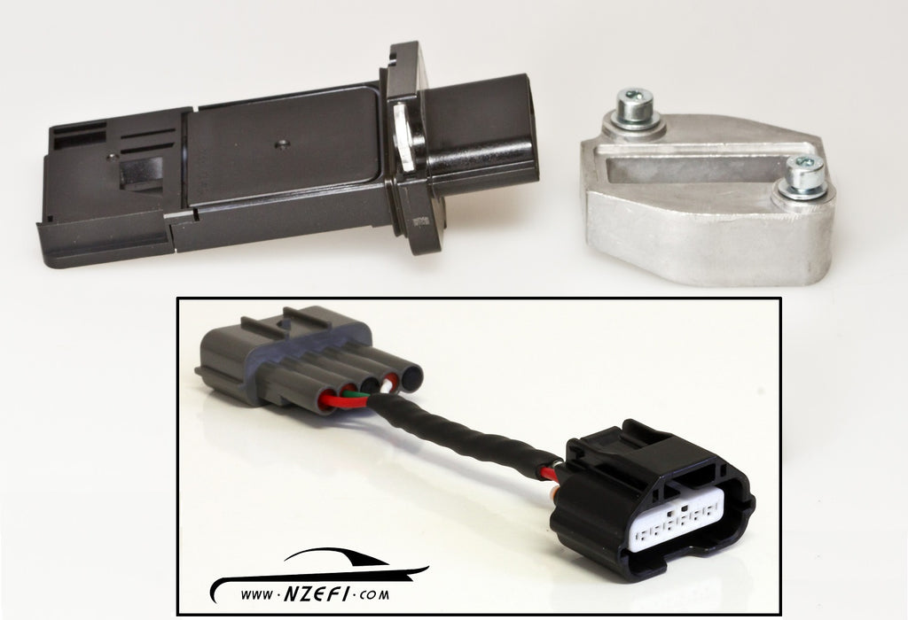 NZEFI Nissan R35 GTR Mass Air Flow Meter Upgrade Kit for RB & SR Engines Sensors NZEFI Adapter Loom RB20 / RB25 S1 / RB26  