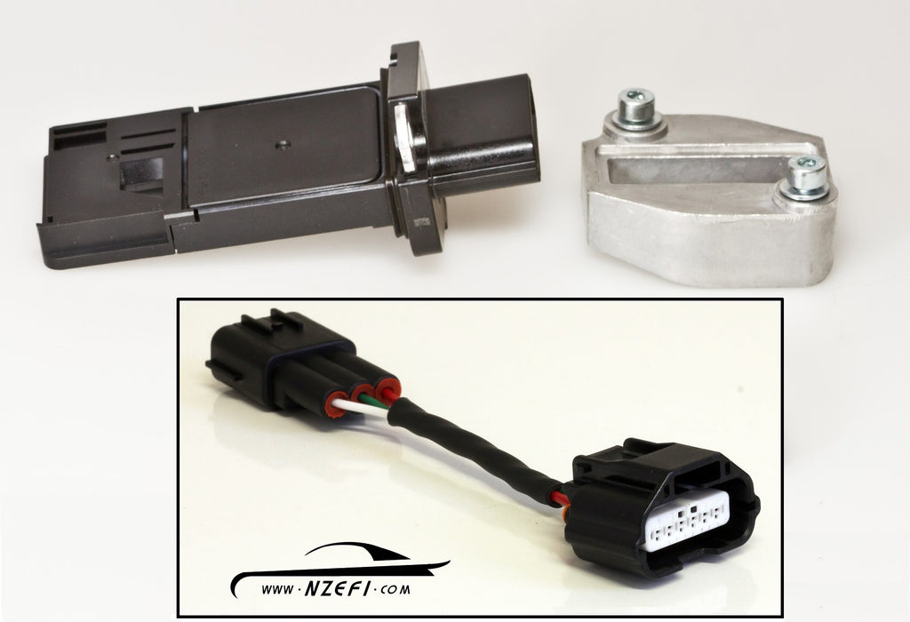 NZEFI Nissan R35 GTR Mass Air Flow Meter Upgrade Kit for RB & SR Engines Sensors NZEFI Adapter Loom RB25 SII / NEO  