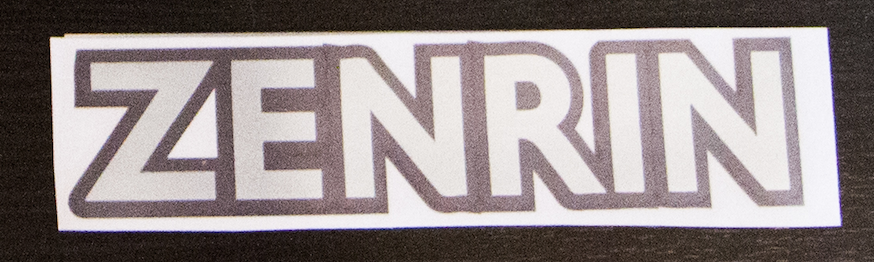 ZENRIN sticker Black/Chrome Sticker Affinis Motor Sports   