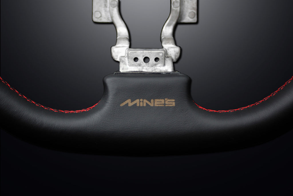 Mine's R35 GTR Leather Steering Wheel Steering Wheel Mine's   