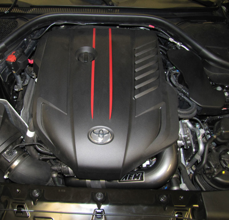 AEM 20-21 Toyota Supra L6-3.0L F/I Turbo Intercooler Charge Pipe Kit Intercooler Pipe Kits AEM Induction   