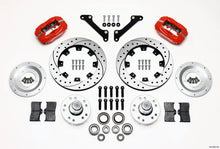 Load image into Gallery viewer, Wilwood Forged Dynalite Front Kit 12.19in Drilled Red 70-78 Camaro Big Brake Kits Wilwood   
