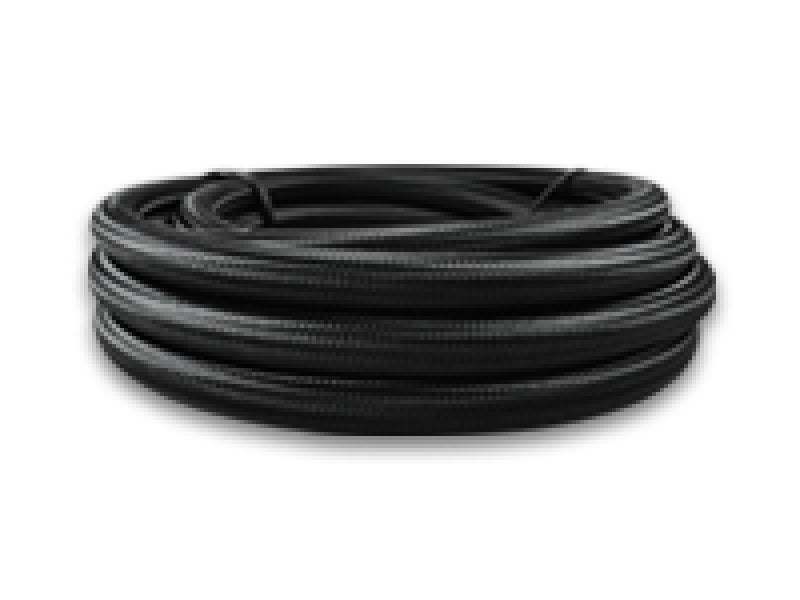 Vibrant -6 AN Black Nylon Braided Flex Hose .56in ID (150 foot roll) Hoses Vibrant   
