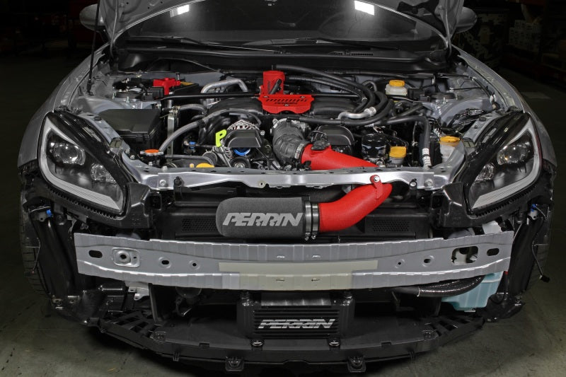 Perrin 22-23 Subaru BRZ/GR86 Cold Air Intake - Red Cold Air Intakes Perrin Performance   