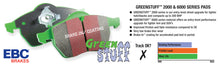 Load image into Gallery viewer, EBC 00-02 Acura MDX 3.5 Greenstuff Rear Brake Pads Brake Pads - Performance EBC   