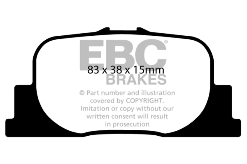 EBC 00-01 Lexus ES300 3.0 Ultimax2 Rear Brake Pads Brake Pads - OE EBC   