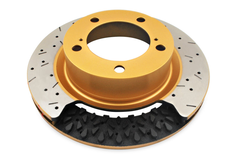 DBA 09+ Nissan GTR R-35 Front Drilled & Slotted 5000 Series Brembo Only Replacement Disc (No hardwar Brake Rotors - 2 Piece DBA   