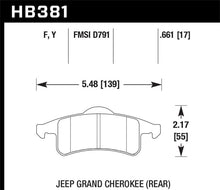 Load image into Gallery viewer, Hawk 99-04 Jeep Grand Cherokee LTS Street Rear Brake Pads Brake Pads - OE Hawk Performance   