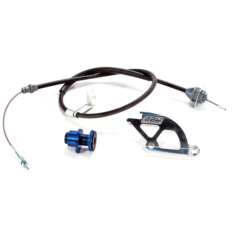 BBK 79-95 Mustang Adjustable Clutch Quadrant Cable And Firewall Adjuster Kit Clutch Lines BBK   