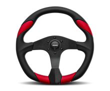 Load image into Gallery viewer, Momo Quark Steering Wheel 350 mm - Black Poly/Black Spokes Steering Wheels MOMO   