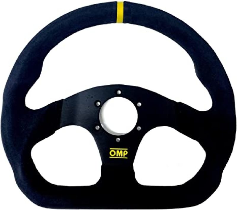 OMP Superquadro Steering Wheel - Small Spokes - Suede (Black) Steering Wheels OMP   