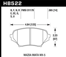 Load image into Gallery viewer, Hawk 06-10 Mazda Miata Mx-5 Front HPS Sreet Brake Pads Brake Pads - Performance Hawk Performance   