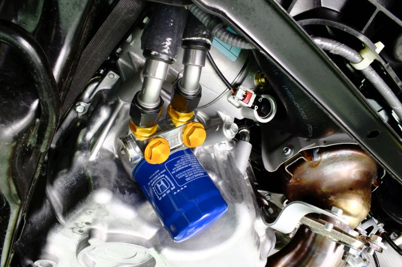 Perrin 17-19 Honda Civic Type R Oil Cooler Kit Oil Coolers Perrin Performance   