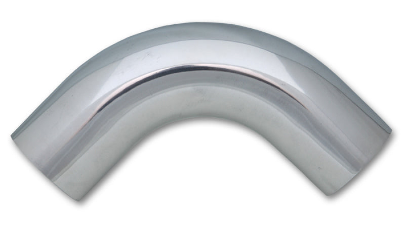 Vibrant 3.5in O.D. Universal Aluminum Tubing (90 degree bend) - Polished Aluminum Tubing Vibrant   