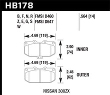 Load image into Gallery viewer, Hawk 2/1989-1996 Nissan 300ZX Base (Excl. Turbo) HPS 5.0 Front Brake Pads Brake Pads - Performance Hawk Performance   