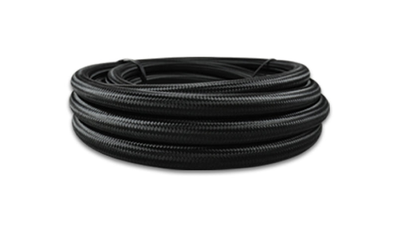 Vibrant -8 AN Black Nylon Braided Flex Hose (150 Foot Roll) Hoses Vibrant   