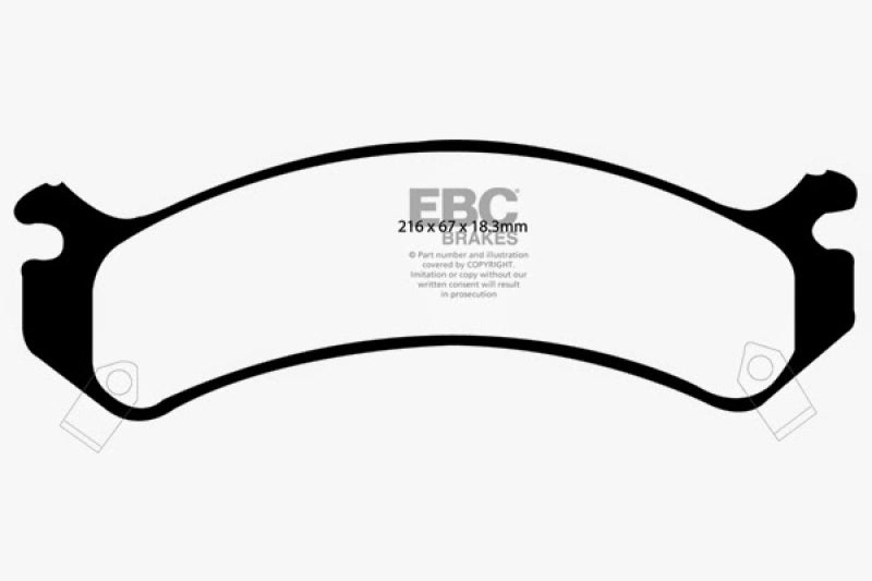EBC 01-05 Cadillac Deville 4.6 HD Yellowstuff Front Brake Pads Brake Pads - Performance EBC   