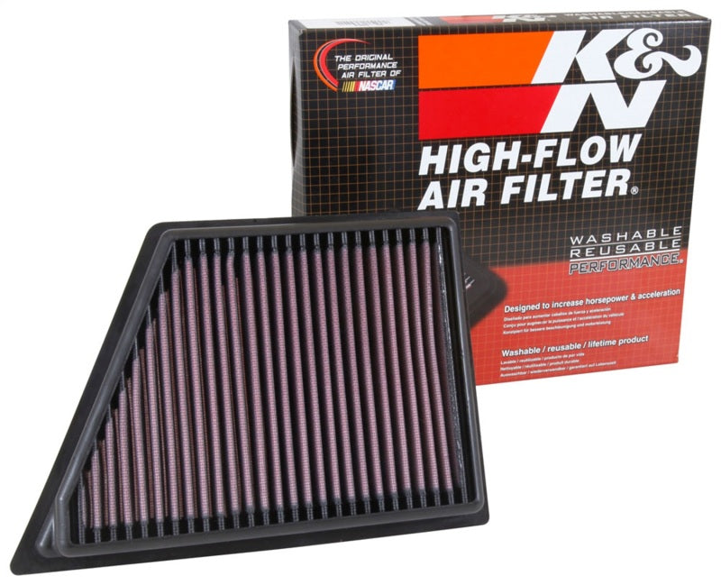 K&N 2016 Cadillac CT6 V6 3.0L F/I (Right) Drop In Air Filter Air Filters - Drop In K&N Engineering   