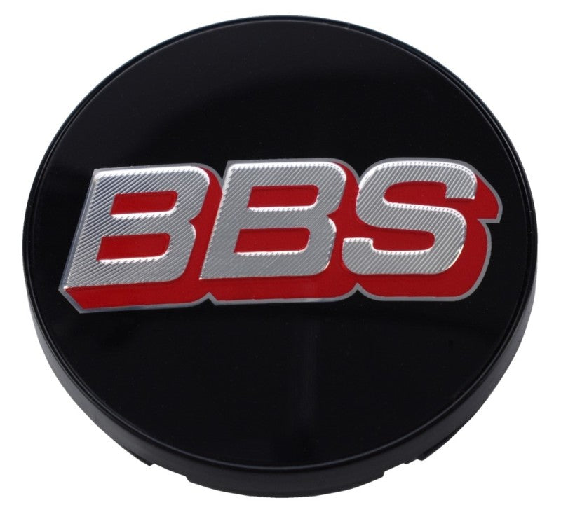 BBS Center Cap 56mm Black/Silver/Red Wheel Center Caps BBS   