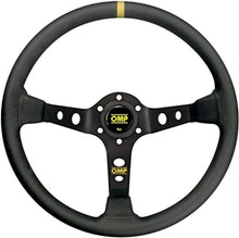 Load image into Gallery viewer, OMP Dished Steering Wheel Corsica 330/Black In Suede Leather With Anodized Spokes Steering Wheels OMP   
