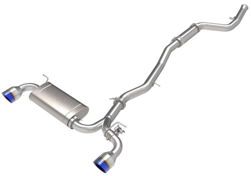 aFe POWER Takeda 2021 Toyota Supra 2.0L (t) 2.5in-3in 304 SS CB Exhaust w/ Blue Tips Catback aFe   