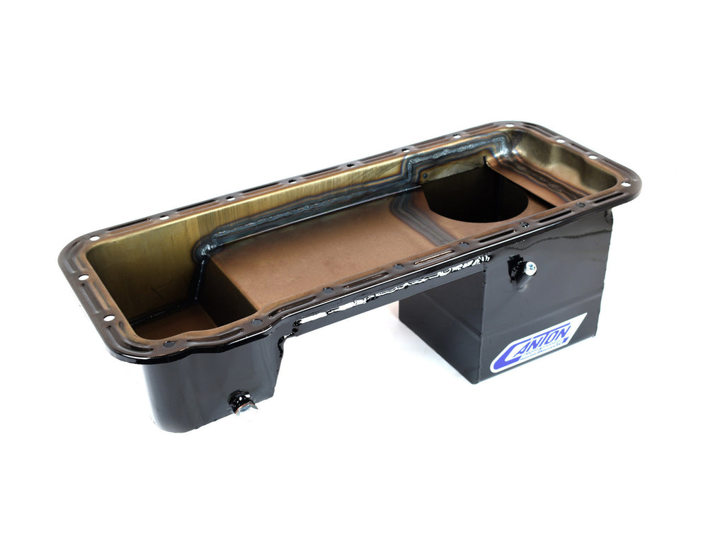 Canton 16-870 Oil Pan Ford 332 428 FE Ford Deep Rear Sump Truck Oil Pan Black  Canton Racing Products Default Title  