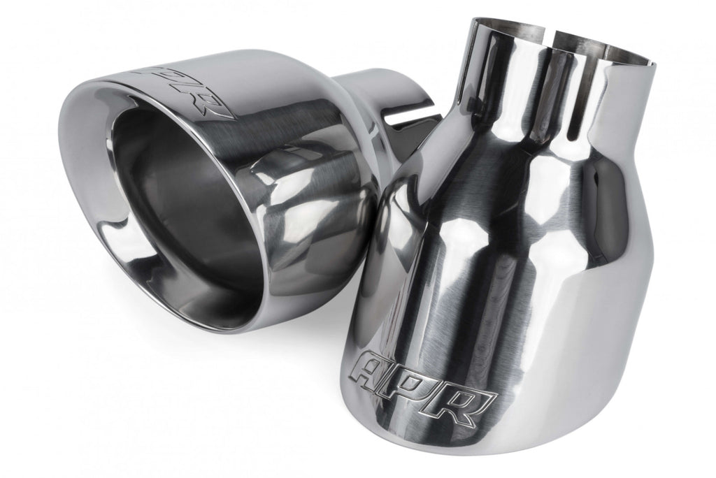 APR Double-Walled 4" Slash-Cut Tips (Polished) - Set of 2 Exhaust Tips APR   