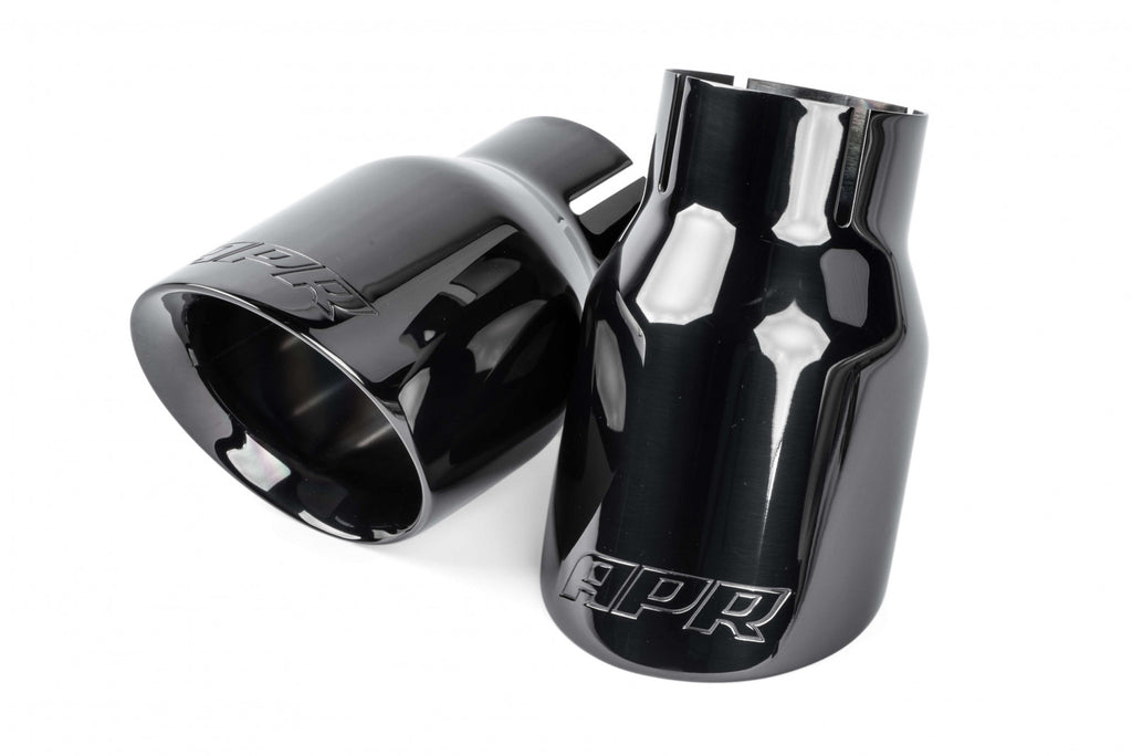 APR Double-Walled 3.5" Slash-Cut Tips (Diamond Black) - Set of 2 Exhaust Tips APR   
