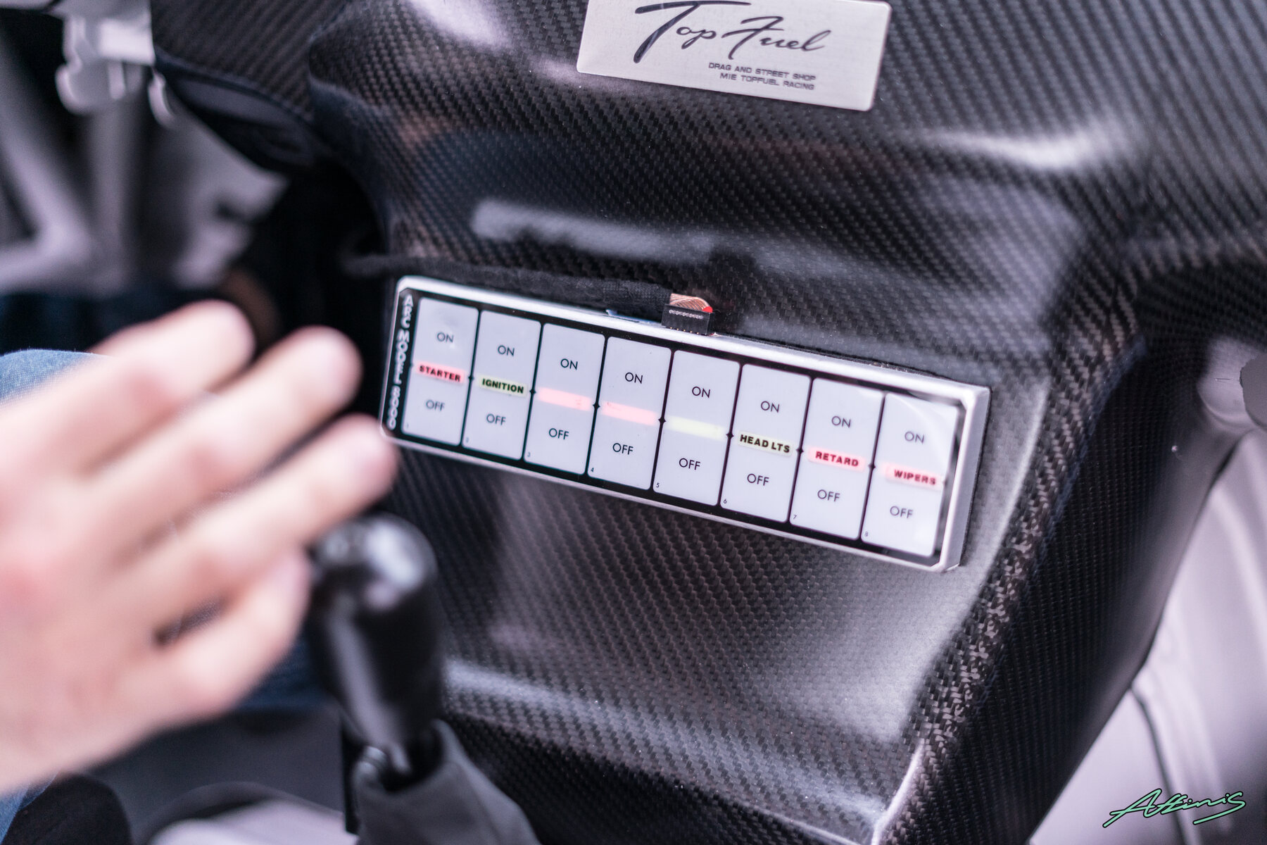 Top Fuel switch panel